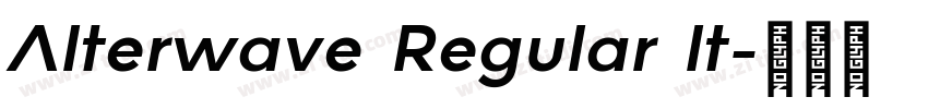 Alterwave Regular It字体转换 Alterwave Regular It字体转换